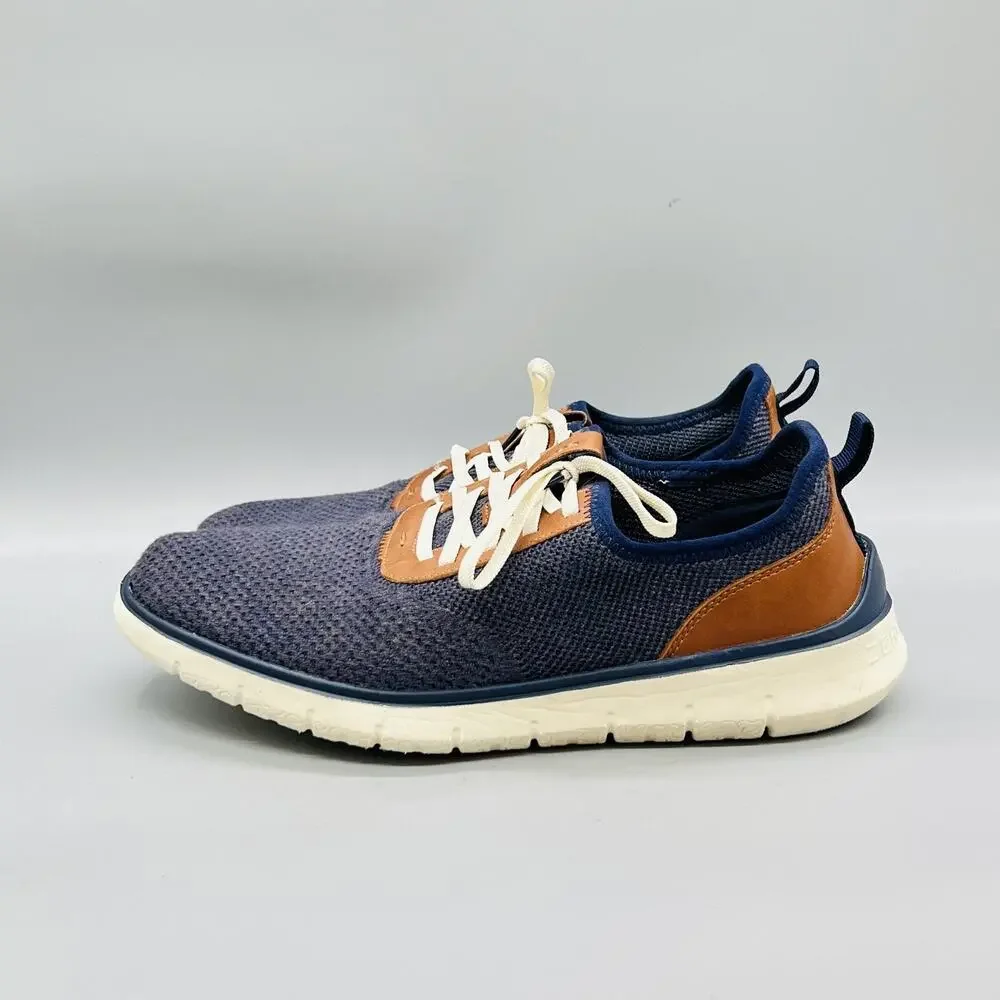 Cole Haan Shoes Mens 11 Blue Knit Zerogrand Low Top Casual Sneakers Comfort